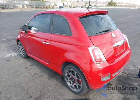 2012 Fiat 500 Sport z USA, uszkodzony, nr VIN 3C3CFFBR8CT385863